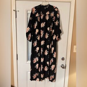 Angie Black Floral Lace Kimono